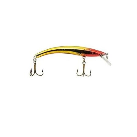 Reef Runner Little Ripper 500 Minnow, 7 Ft Diving Depth, 3 34, 14Oz, Gold Clown 500-67